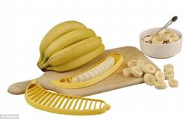 Expired: The Hutzler 571 Banana Slicer is seen here, an item that some say was a running joke that has long expired but can still be seen popping up on Facebook